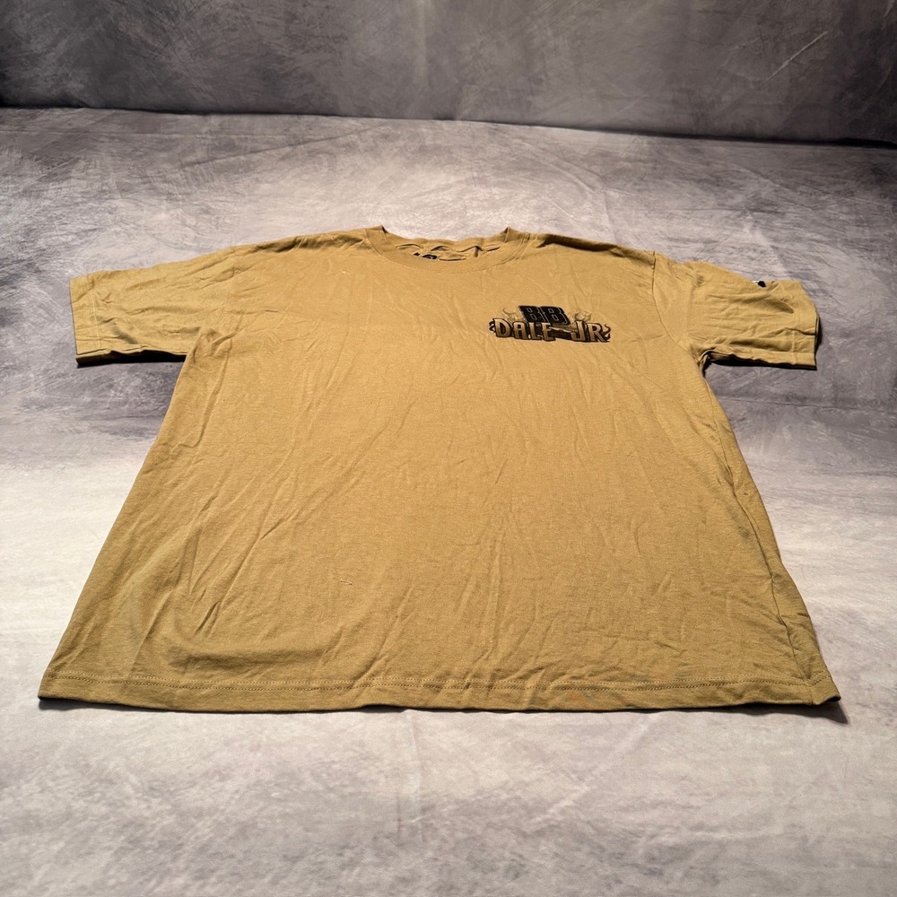 Dale Jr #88 stock car racing tan tshirt size XL‎ NWOT